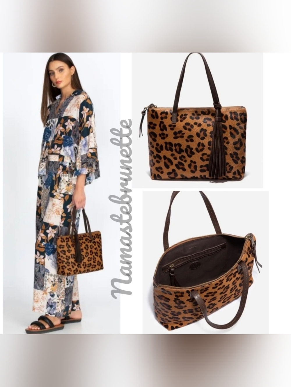 $428 NWT Johhny Was Leopard Zip Tippi